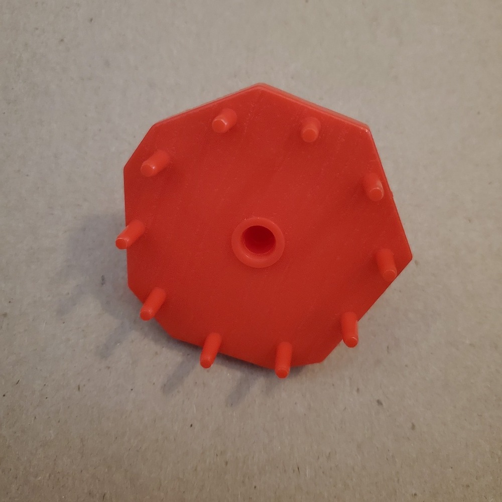 Vintage Mouse Trap Board Game Replacement Piece Red Gear Wheel